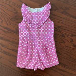Fancy Janie & Jack short girls romper